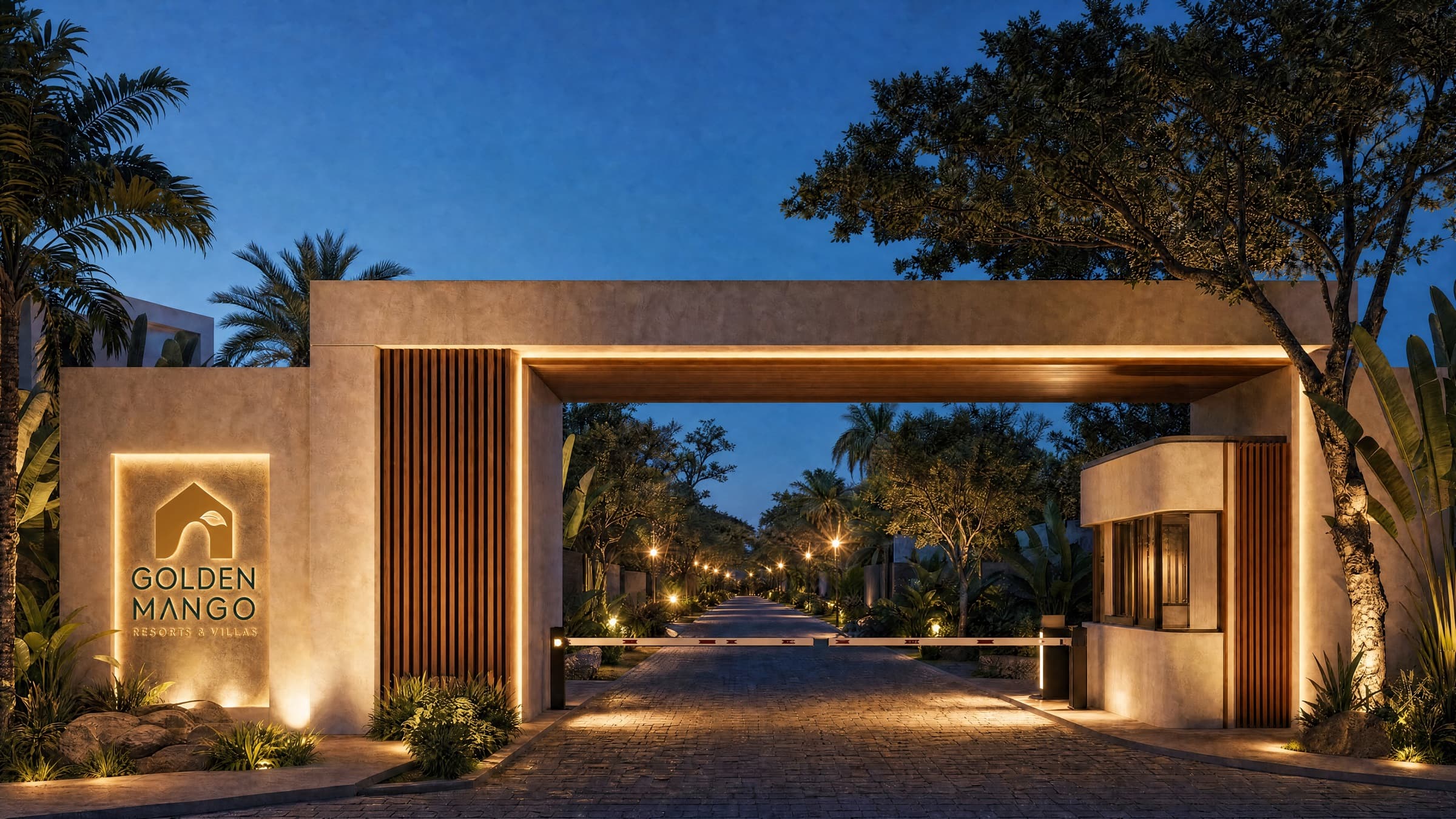 Golden Mango entrance arch