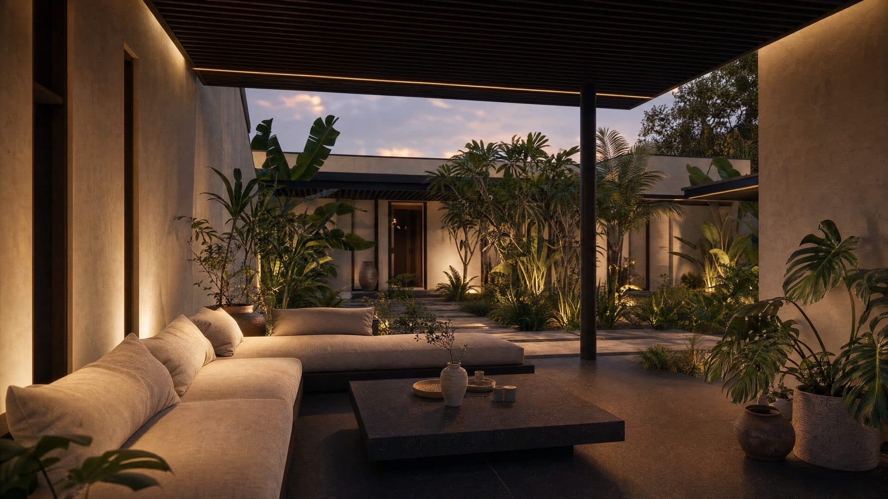 Verandah interior render